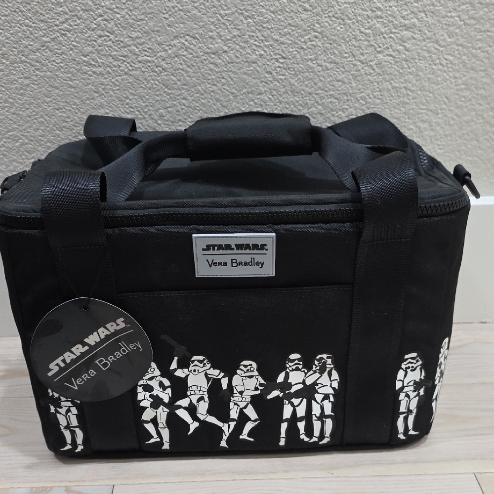 Vera Bradley Star Wars Black REACTIVE ZIP AROUND COOLER. Lunch Bag